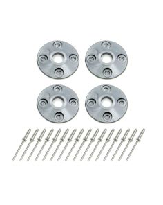 Scuff Plate Plastic 4pk Silver DOMINATOR RACING PRODUCTS 1202-SIL