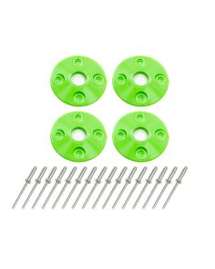 Scuff Plate Plastic 4pk Xtreme Green DOMINATOR RACING PRODUCTS 1202-XG