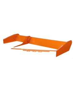 Spoiler 8in Tall x 72in Orange 2pc DOMINATOR RACING PRODUCTS 915-OR