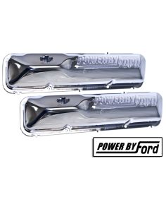 DRAKE AUTOMOTIVE GROUP C6OZ-6A582-C 390/428 Valve Cover Chrome Power By Ford