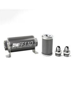DEATSCHWERKS 8-03-110-100K-8 In-line Fuel Filter Kit 8an 100-Micron