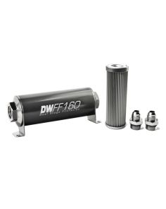 DEATSCHWERKS 8-03-160-010K-8 In-line Fuel Filter Kit 8an 10-Micron