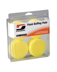 3" Yellow Foam Cutting Pads (Four in clear pkg.) Dynabrade 76017