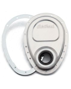 SBC Aluminum Timing Cover - 2 Piece EDELBROCK 4242