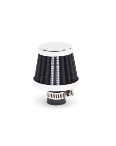 Valve Cover Breather 10mm Inlet Black/Chrome EDELBROCK 43510
