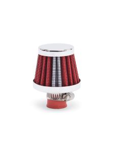 Valve Cover Breather 10mm Inlet Red/Chrome EDELBROCK 43511