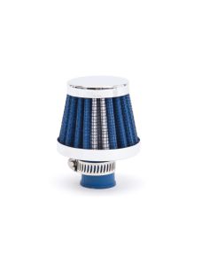 Valve Cover Breather 10mm Inlet Blue/Chrome EDELBROCK 43513