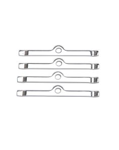 Chrome V/C Hold-Down Tabs - 4pcs. EDELBROCK 4404