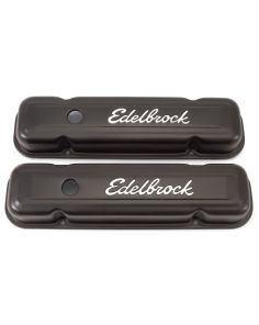 Valve Cover Kit Pontiac V8 Signature Series Blk EDELBROCK 4453