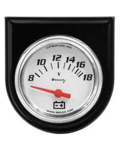 2.0 Dia Voltmeter Gauge w/Black Panel EQUUS E5268