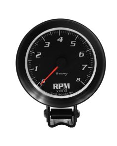 3-3/8 Dia Tachometer 8000 RPM Black Dial EQUUS E6068