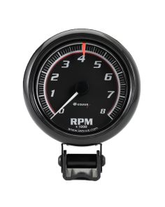 2-1/2 Dia Tachometer 8000 RPM Black Dial EQUUS E6086