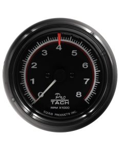 3-3/8 Dia Tachometer 8000 RPM Black Dial EQUUS E6088