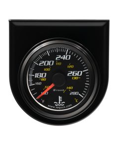 2.0 Dia Water Temp Gauge Black  130-280 EQUUS E6242