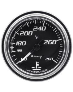 2.0 Dia Water Temp Gauge Chrome  140-280 EQUUS E7242