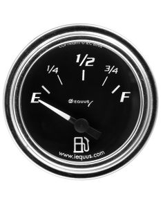 2.0 Dia Fuel Level Gauge Chrome EQUUS E7361