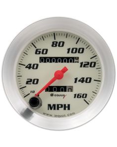 3-3/8 Dia Speedometer 0-160 MPH Silver EQUUS E8076