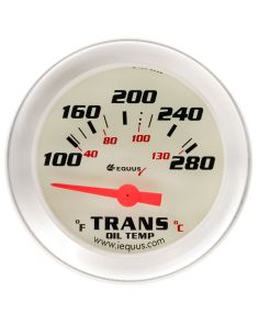 2.0 Dia Trans Temp Gauge Silver  100-280 EQUUS E8241