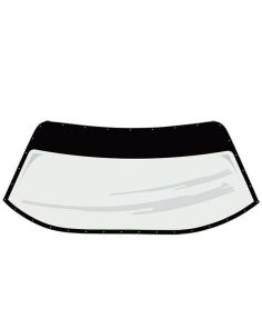 S2 Windshield Pre-Cut and Drilled w/ Blackout FIVESTAR 664-6325-2B