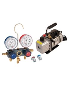 Vacuum Pump and Gauge Set FJC, Inc. KIT6M