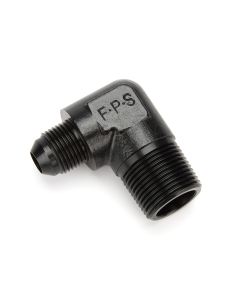 FRAGOLA 482217-BL 8an to 3/4 MPT 90-Deg Adapter Fitting Black