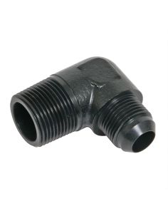 FRAGOLA 482219-BL 12an to 1in MPT 90-Deg. Adapter Fitting - Black
