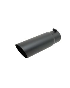 Black Ceramic Single Wal l Angle Exhaust Tip GIBSON EXHAUST 500379-B