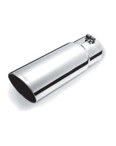 Stainless Single Wall An gle Exhaust Tip GIBSON EXHAUST 500392