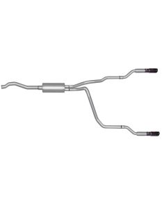 Cat-Back Dual Split Exha ust System  Aluminized GIBSON EXHAUST 9508