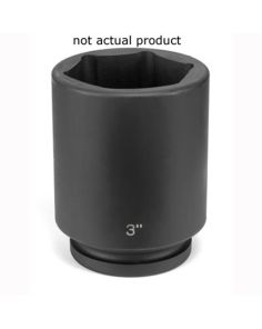 SOC 1-11/16 1"D IMP 6PT DP BLK Grey Pneumatic 4054D