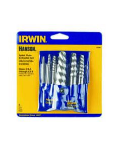 6 Piece Set (1-6) Spiral Screw  Extractor Carded IRWIN INDUSTRIAL TOOL CO 53545