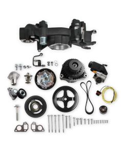 HOLLEY 20-186BK Mid Mount Accesory Sys. GM LS Engine - Black