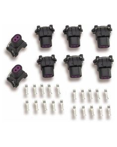 HOLLEY 534-112 Delphi Injector Terminal & Connector Kit 8pk