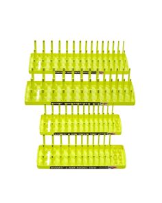 Hi-Viz 4-Pack Soc Holder, Yellow Hansen Global 92006