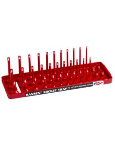 1/4" Red SAE 3 Row Deep Semi Deep & Regular Socket HANSEN GLOBAL  INC. 14013