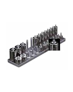 1/4" Peg Style Socket Rack Metric HANSEN GLOBAL  INC. 1402