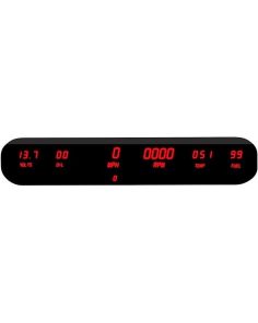 INTELLITRONIX DP10002R LED Digital Six Gauge Panel Kit w/Red LED