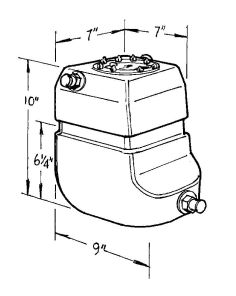 2-Gallon Pro Drag Fuel Cell JAZ 220-002-01