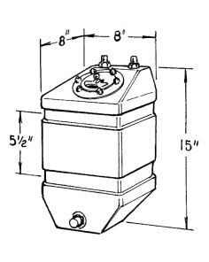 3-Gallon Pro Drag Fuel Cell JAZ 220-303-01