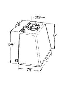 3-Gallon Econo Rail Fuel Cell JAZ 290-103-01