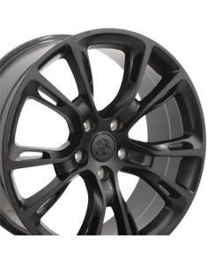 20" Replica Wheel JP16 Fits Jeep Grand Cherokee Rim 20x8.5 Black Wheel