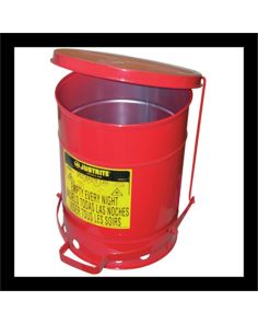 6 GAL OILY WASTE CAN W/LEVER Justrite Mfg. Co. 9100
