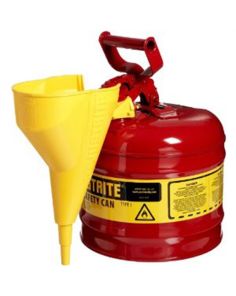 Red Safety Can w/Funnel Justrite Mfg. Co. 7120110