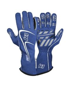 Glove Track1 Blue Medium SFI 5 K1 RACEGEAR 23-TR1-B-M