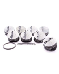 SBC Flat Top Piston Set 4.030 Bore -5cc KB PERFORMANCE PISTONS 9908HC.030