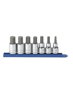 7PC 1/2" DRIVE METRIC HEX BIT SOCKET SET GearWrench 80720