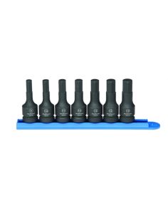 7 PC. 1/2" DR HEX IMP SOC SET MM GearWrench 84940