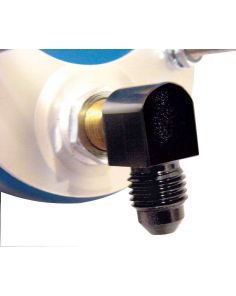 Oil Pressure Fitting #4 90 Deg Black KING RACING PRODUCTS 2176