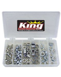 1/2in Steel Nut Kit 105pc KING RACING PRODUCTS 2700
