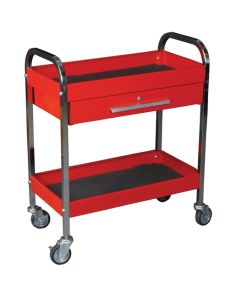 Steel Service Tool Cart with 1-Drawer and 2-Shelve K Tool International KTI-75105